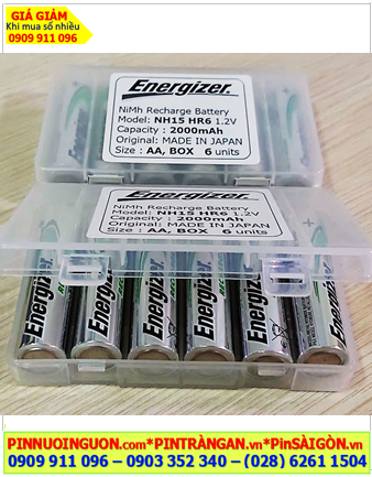 Energizer NH15-PPRP; Pin sạc AA 1.2v Energizer NH15-PPRP AA2000mAh /Xuất xứ NHẬT (Hộp 6viên)